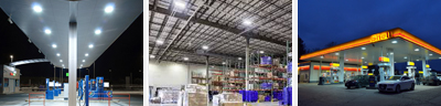 LED Warehouse and Petrol Station Lights